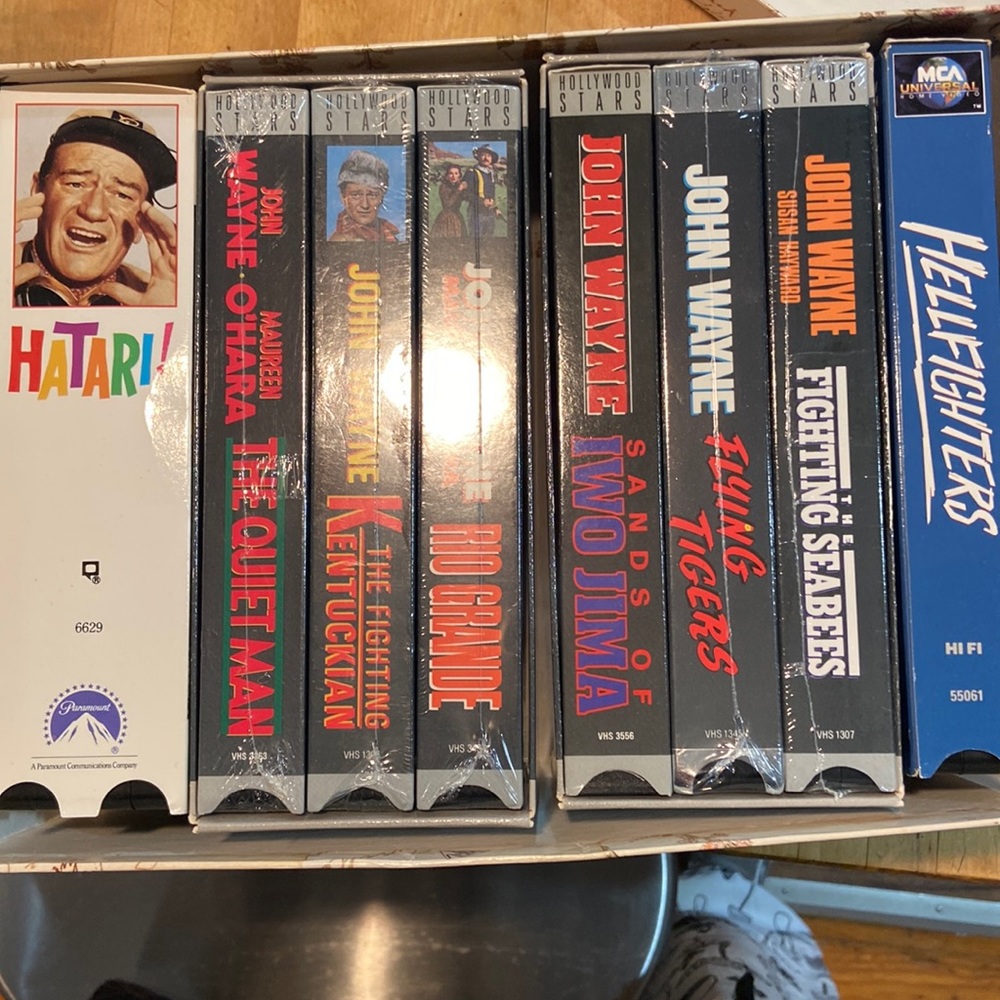 Assorted John Wayne VHS movies